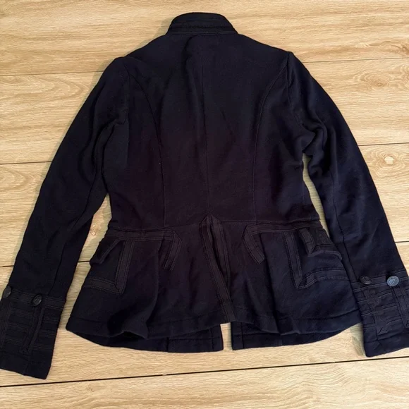 Denim & Supply Ralph Lauren Women's Black Military-Style Jacket Size Medium - Picture 3 of 4